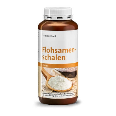 

Шелуха подорожника (псилиум) «Flohsamen-schalen», Sanct Bernahrd 400 г