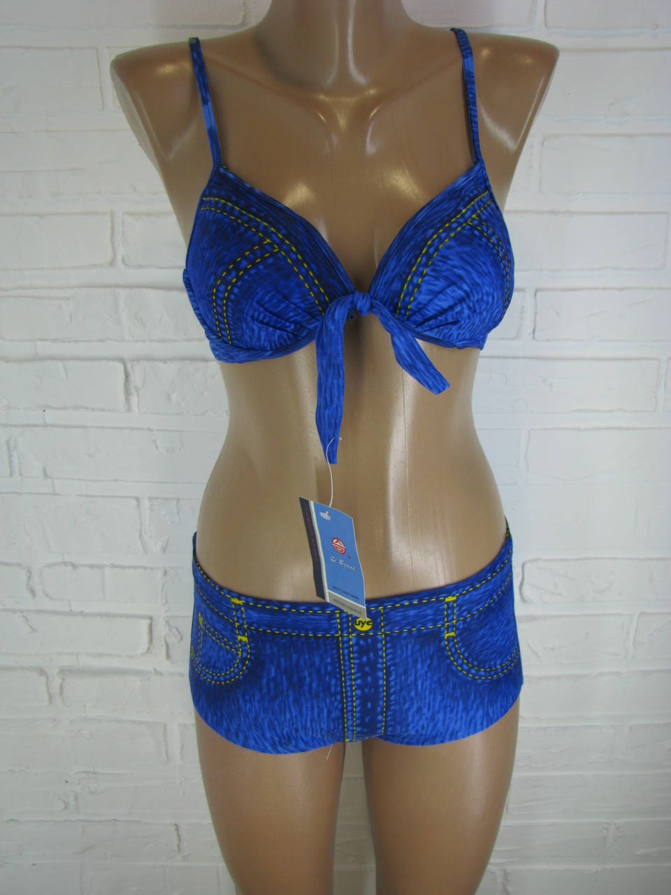 

Женский купальник синий 359