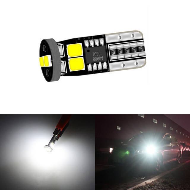 

Автомобильная LED лампа T10 W5W 12V 6smd 2835 CANBUS светодиодная, белый цвет света