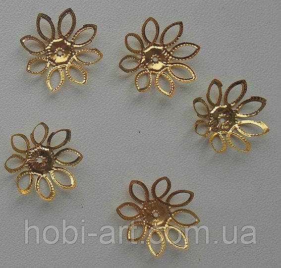 

Обниматель бусин № 02, (OG-073), 20мм (колір золота)
