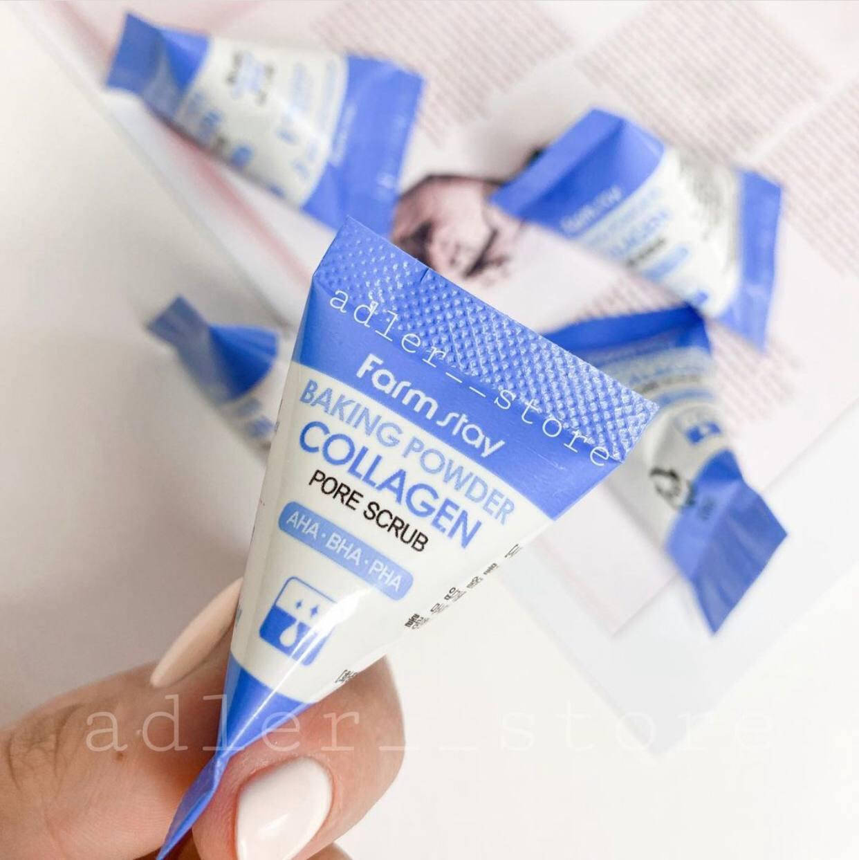 

Скраб для лица с коллагеном и содой FarmStay Baking Powder Collagen Pore Scrub, 7 g