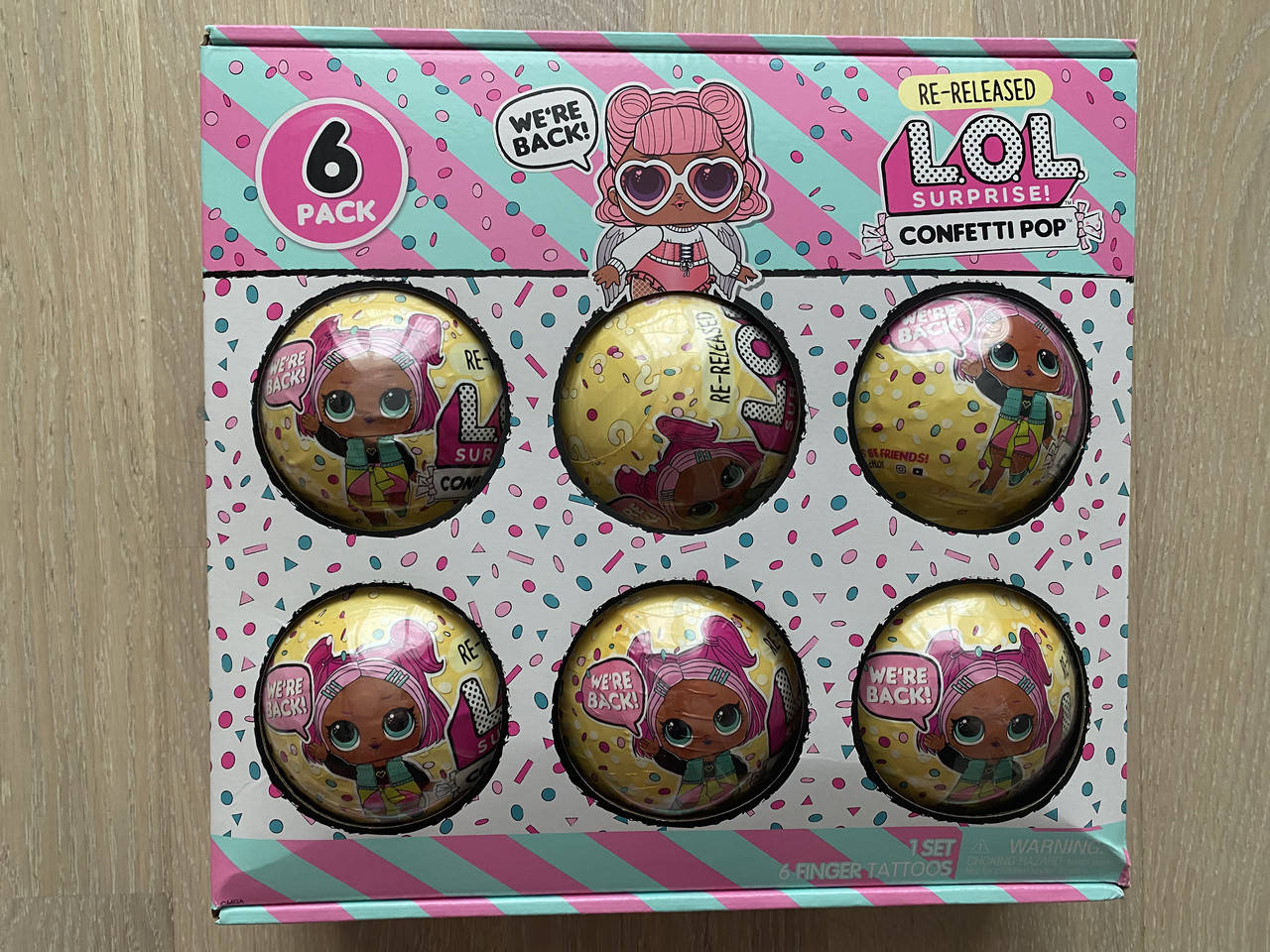 

Шарик лол, цена за 1 штуку! Ангел L.O.L. Surprise! Confetti Pop 6 Pack Angel Оригинал