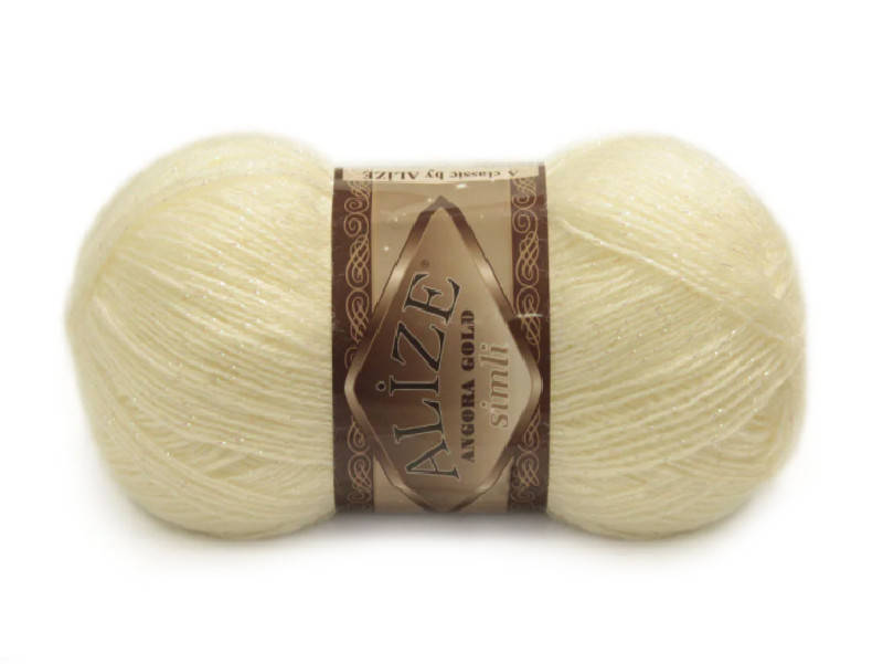 

Alize Angora Gold Simli, Молочный №62