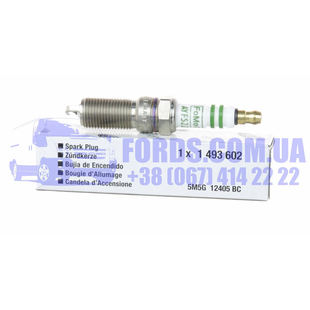 

Свеча зажигания FORD FOCUS/C-MAX/CONNECT 1998-2011 (1493602/5M5G12405BC/1493602) ORIGINAL