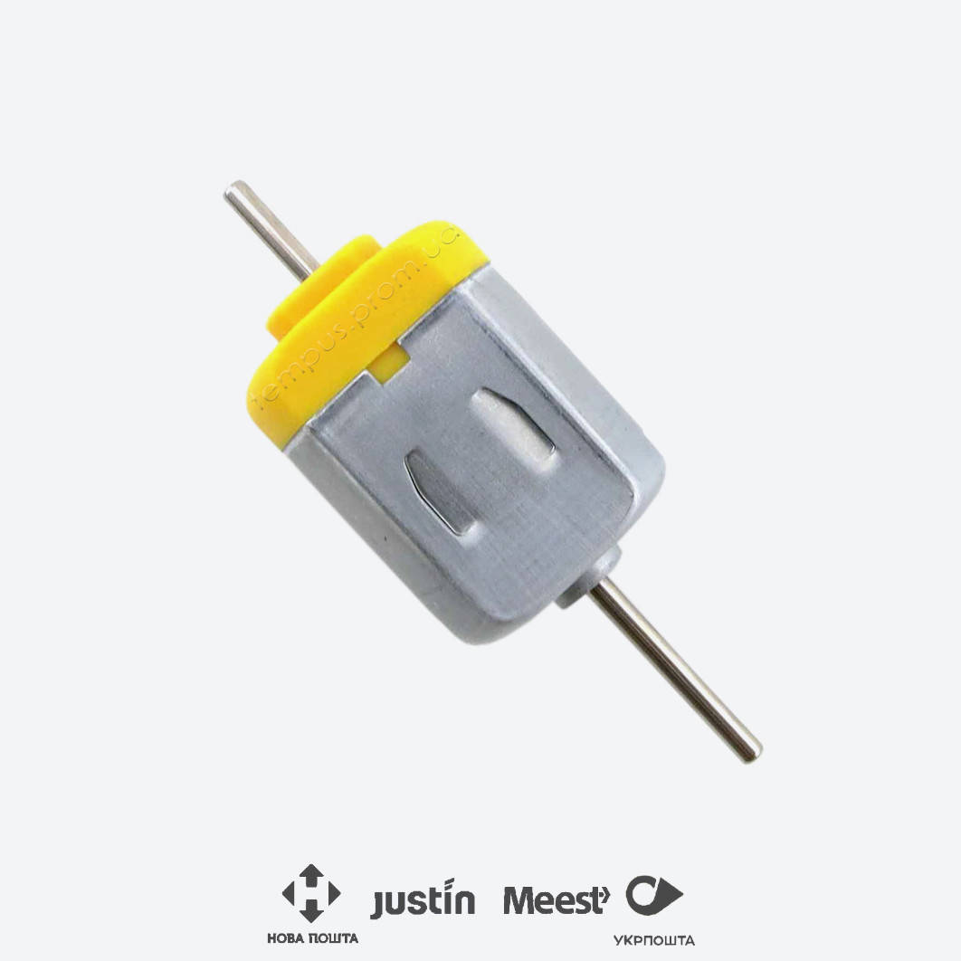 

Микродвигатель 130 12V 5400 rpm (двухсторонний вал)