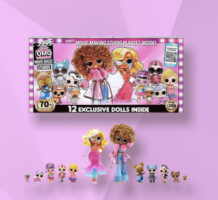 

Игровой набор с куклами L.O.L. Surprise! Серия "Movie" 12 кукол