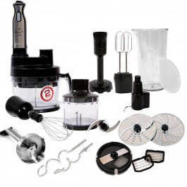 

Блендер занурювальний багатофункціональний Rotex RTB890-B 1000Вт з тертками