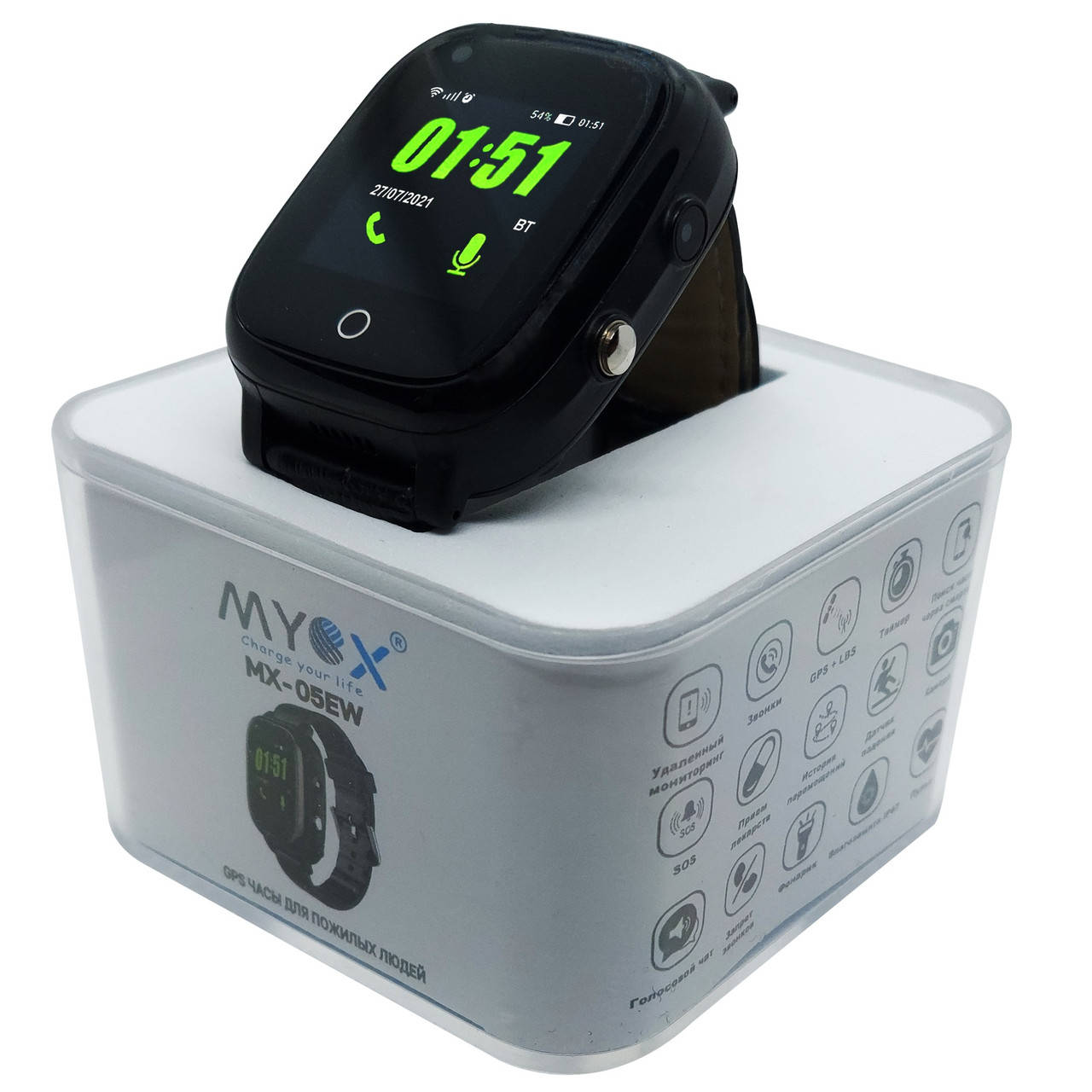 

GPS часы для пожилых MYOX MX-05EWB (4G) с видеозвонком