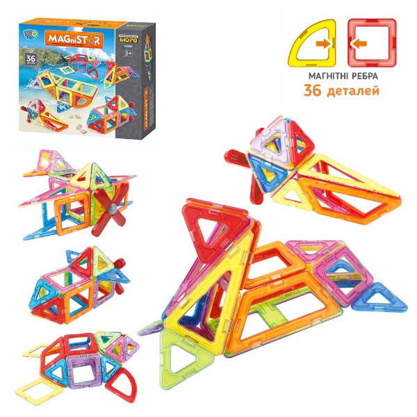 

Конструктор магнитный Limo Toy LT5003, Разные цвета