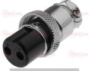

01-06-041. Гнездо MIC 322 под кабель, 2pin, диам.-16мм