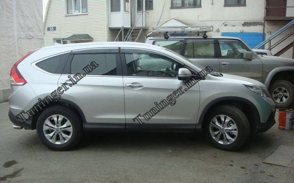 

Ветровики с хромом, дефлекторы окон Honda CR-V New 2012->