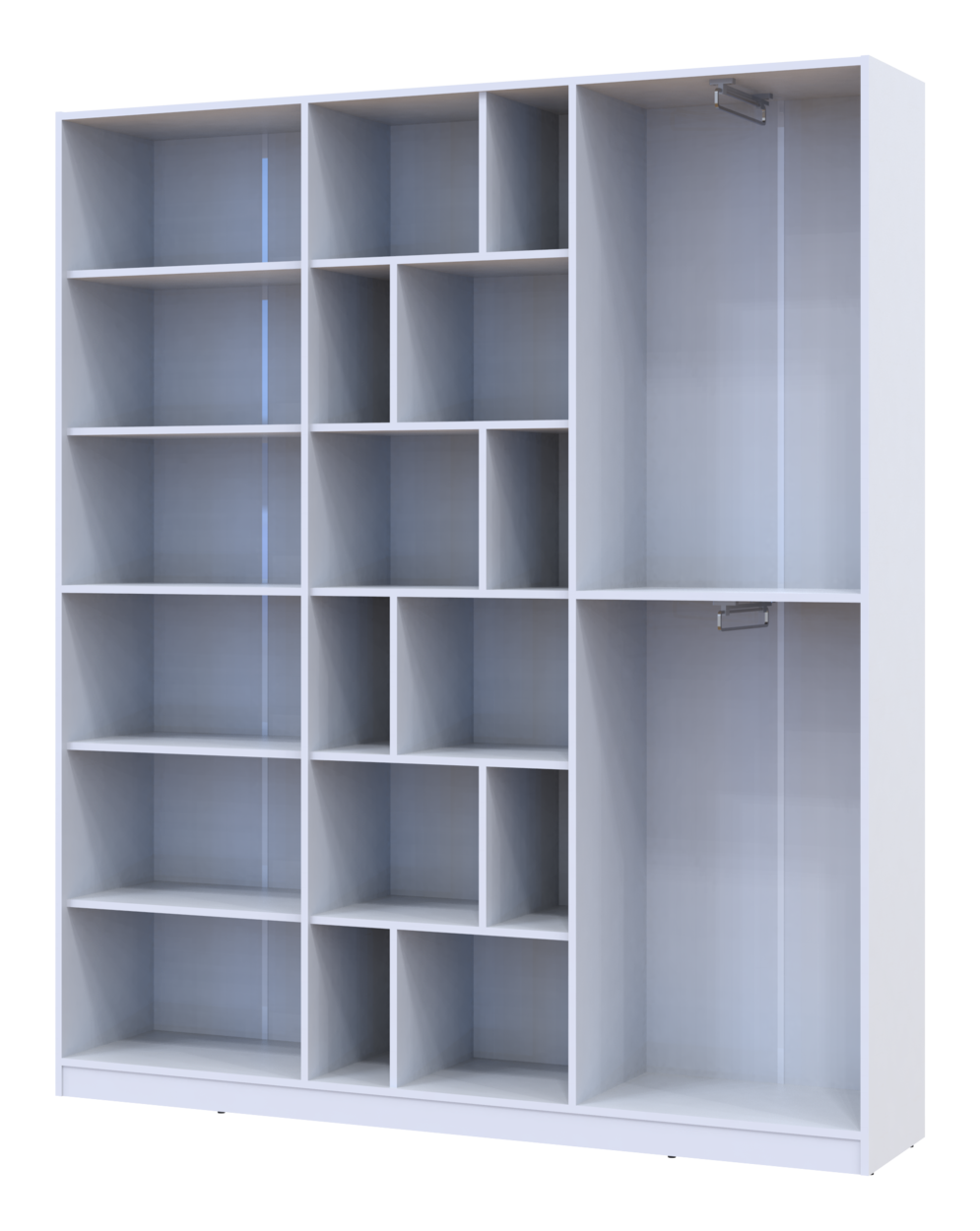 Шафа для одягу Doros Морган Білий ДСП 180х38.5х210 (42001246) 6