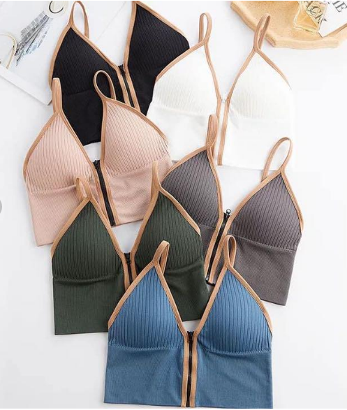 

Женский топ на застежке  1214 Белый Розовый