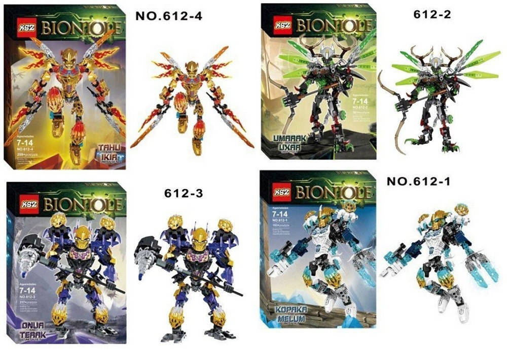 

Конструктор Бионикл (Bionicle) 4 вида