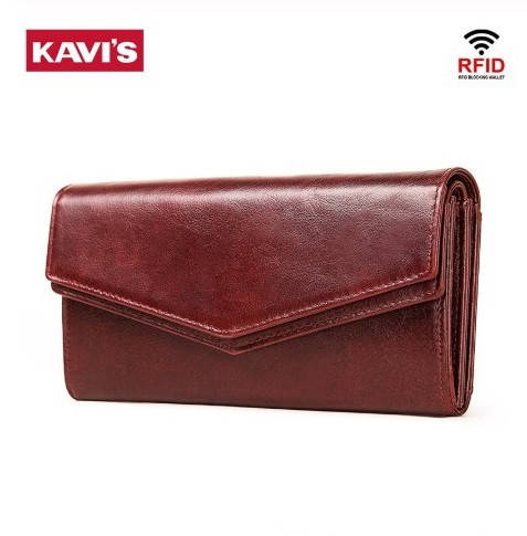 

Кошелек Клатч женский кожаный Kavis, Красный