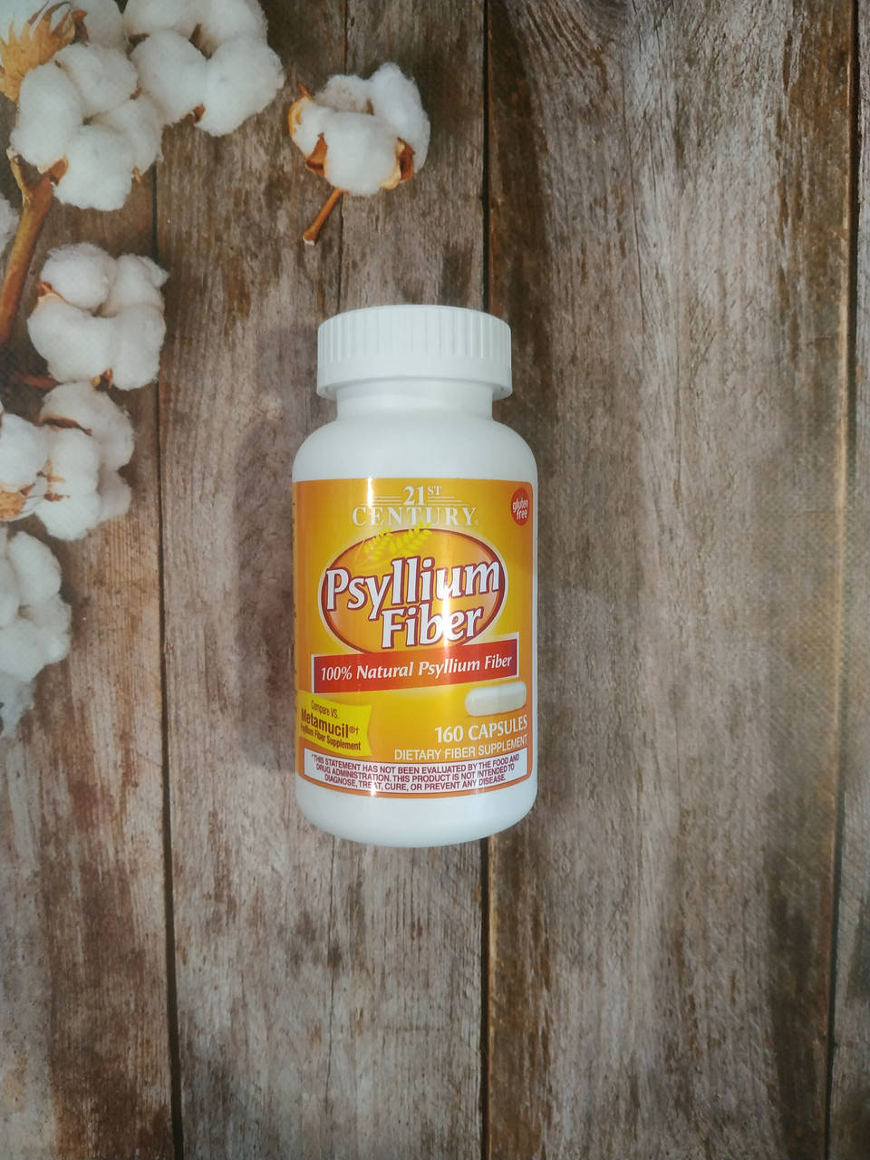 

21st Century Psyllium Fiber 160 caps , клетчатка