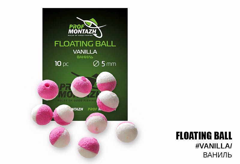 

Плавающая насадка Профмонтаж, Пуфики для рыбалки, Пуфики Профмонтаж, Плавающие пуфики. Ваниль 5мм