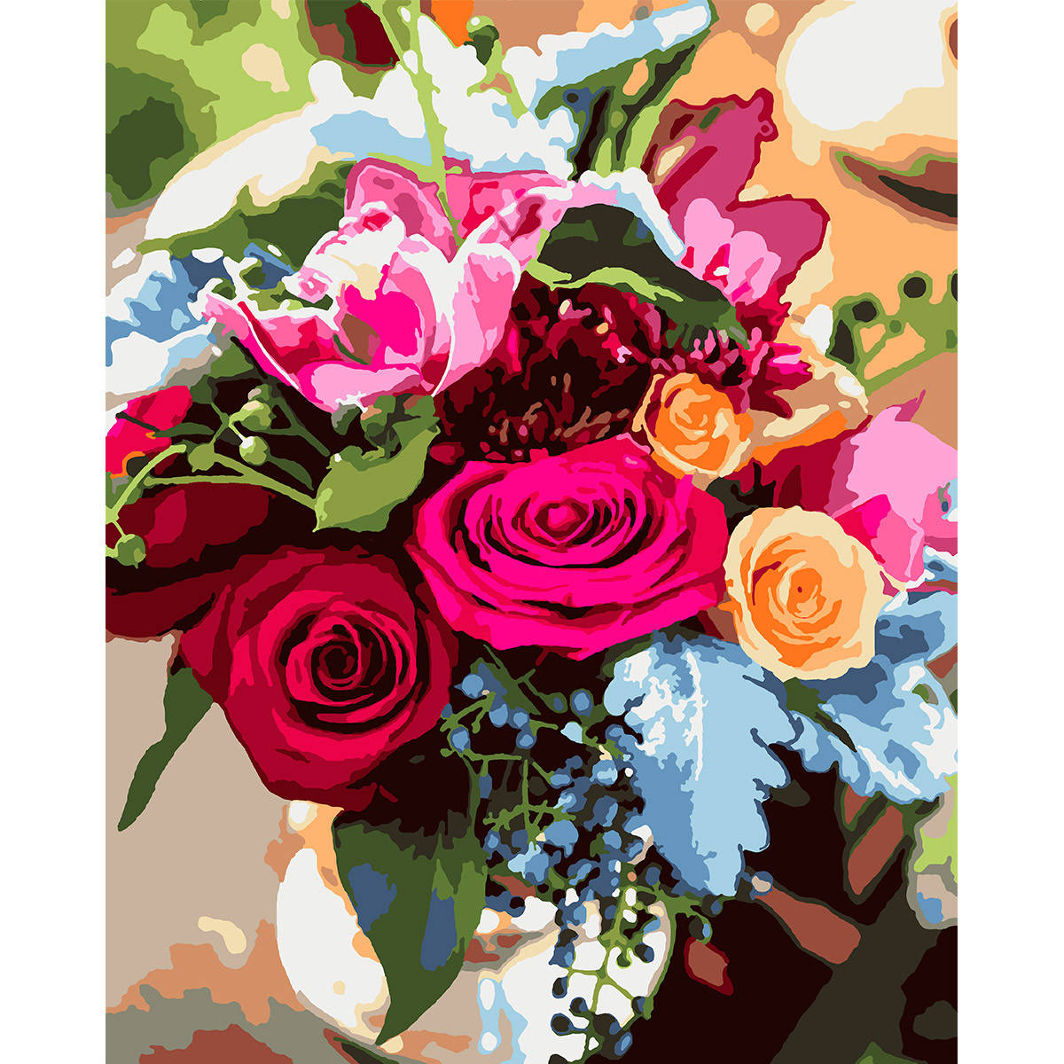 

Картина по номерам Шедевр флориста 40*50 см. Santi (953993)