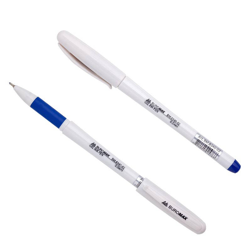 

Ручка гелевая синяя Buromax BM.8340-02