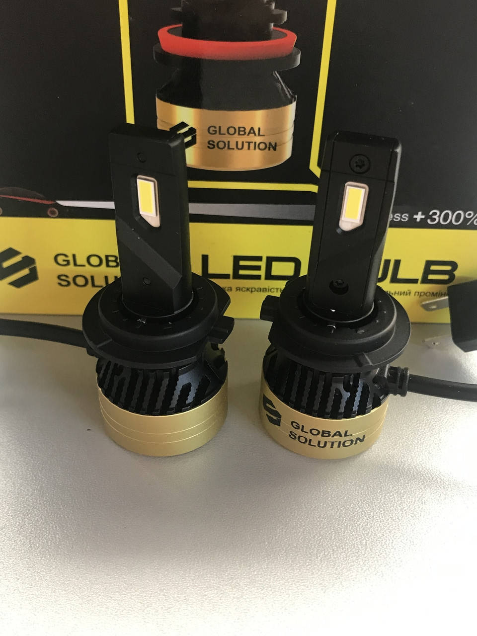 

Led лампы h7 GS F3 45W 10000 lm 6000 k с обманками 2 шт 9 - 32 v