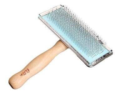 

Пуходерка для собак и котов Elite с деревянной ручкой 115*55*130мм