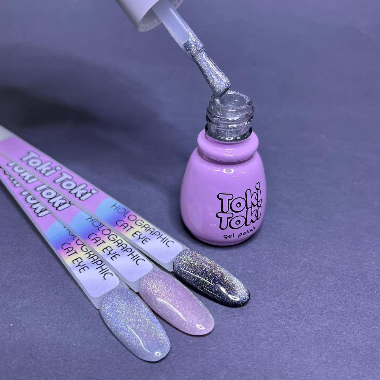 

Гель-лак голографический кошачий глаз Toki Toki Holographic Cat Eye