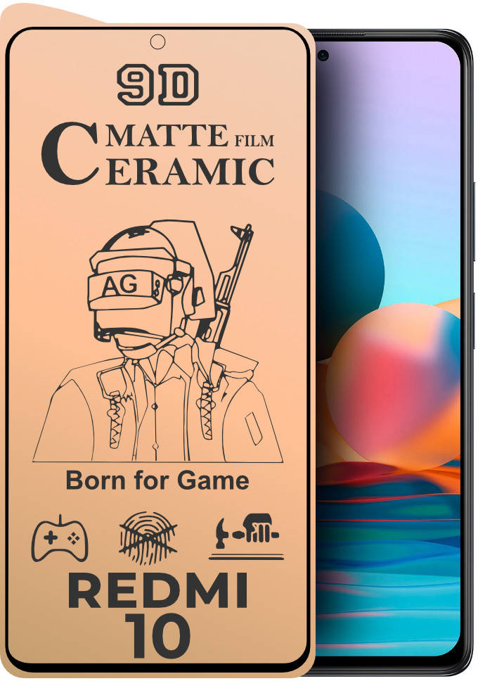 

Защитная пленка керамическая Ceramic Xiaomi Redmi 10 (матовая)
