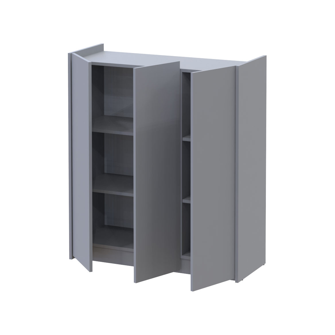 Полиці до тумби (2 шт) Doros Кассель Сірий 61.5х34.5х1.6 (41516228) 4