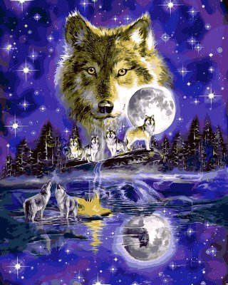 

Картина по номерам Волчья луна 40 х 50 см (VP623)