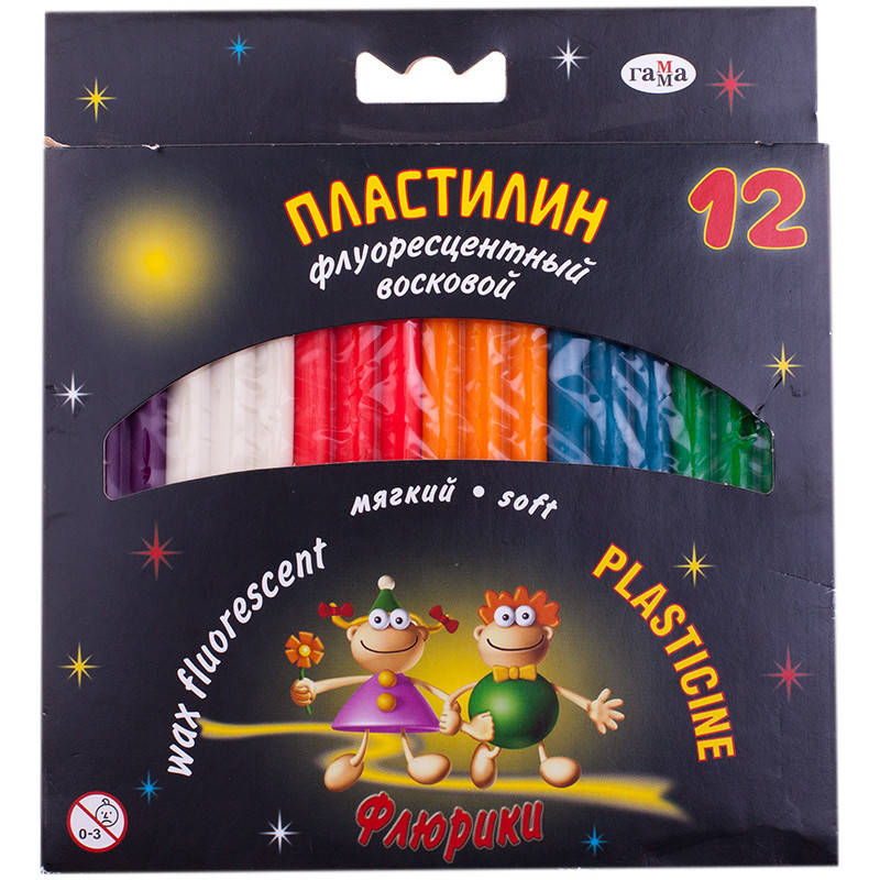 

Пластилин флуор. "Флюрики"