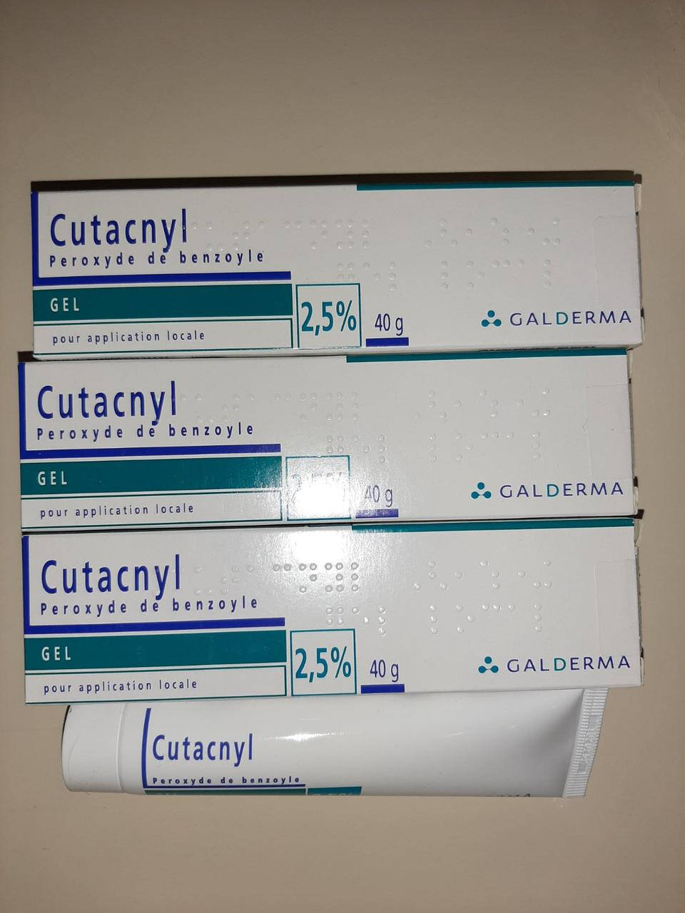 

Кутакнил гель 2,5% Cutacnyl Gel (Benzac AC) 40г. Срок до 08.2023