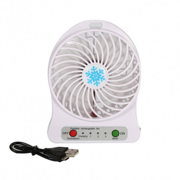 

Мини вентилятор Portable Fan настольный, переносной Белый! Лучшая цена