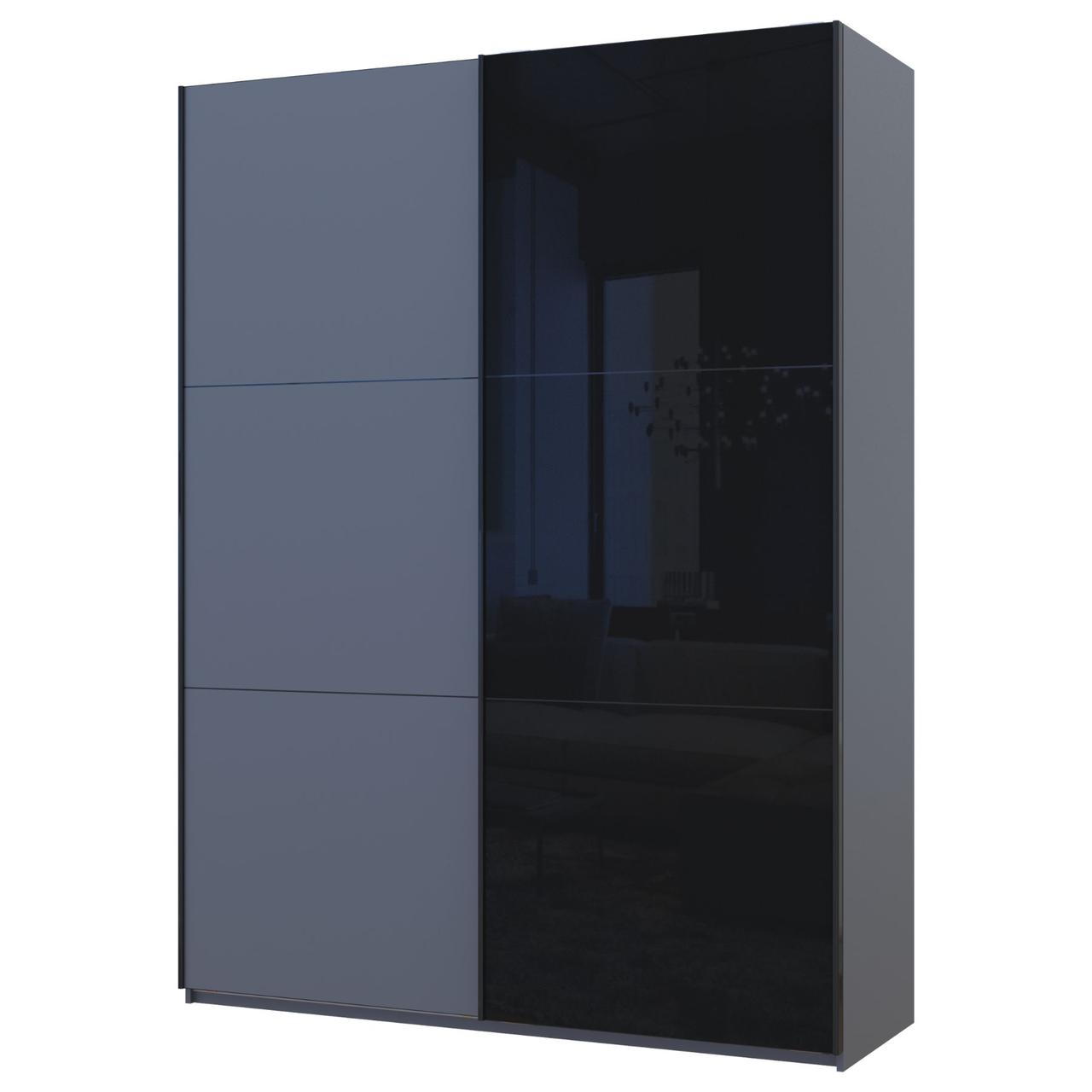 Шафа купе Doros G-Caiser Графіт Графіт/Чорний 1 ДСП / 1 скло / 3 частини 180х60х240 (42005091) 4