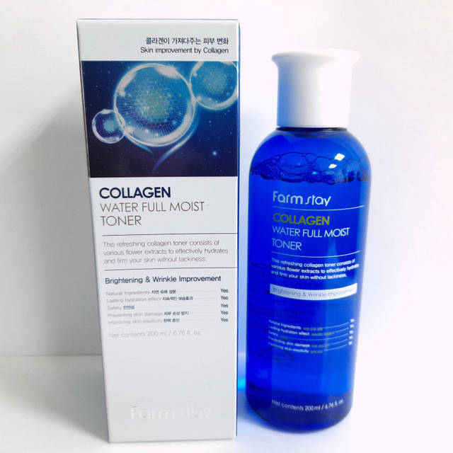 

Увлажняющий тонер для лица от морщин с коллагеном FarmStay Collagen Water Full Moist 200 мл