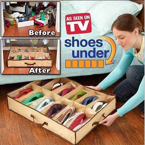

Органайзер для хранения обуви 12 пар Shoes Under 57х67х14 см. сумка