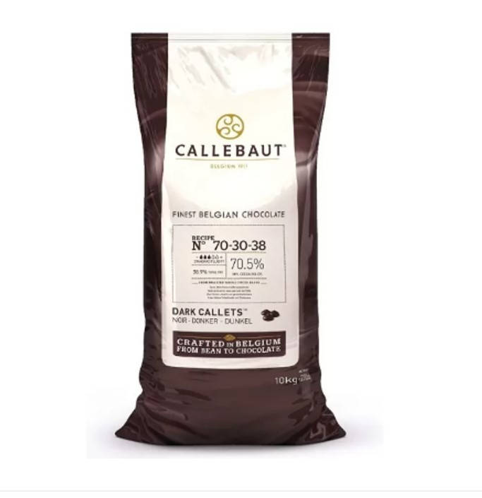 

Callebaut Strong 70,5% рецепт №70-30-38 горький шоколад средней текучести 100 г