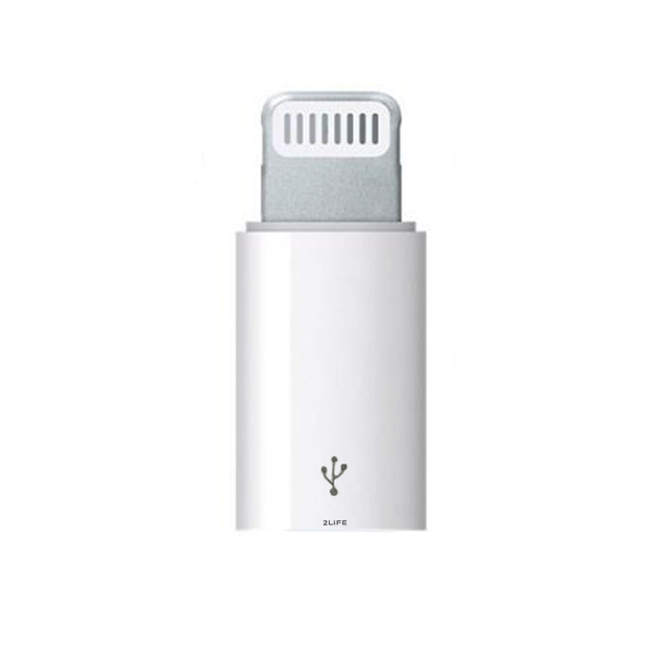 

Адаптер Apple Lightning - Micro USB 2Life Белый (vol-471)