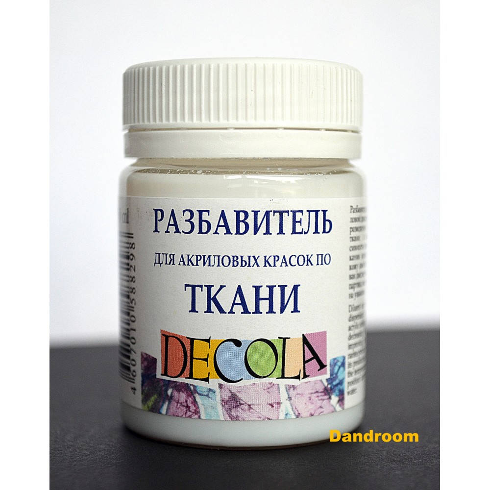 

Разбавитель для акриловых красок по ткани, 50 мл, ДЕКОЛА