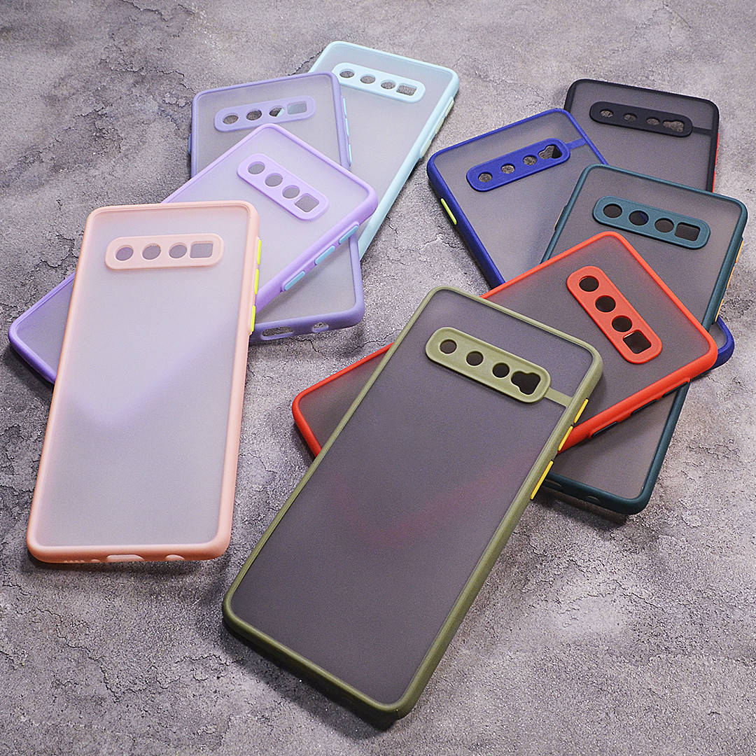 

Пластиковый чехол с цветными боками и защитой на камеру Samsung Galaxy S10 2019 G973