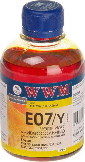 

Чернила WWM Epson Stylus Universal, Yellow, 200 г (E07/Y)