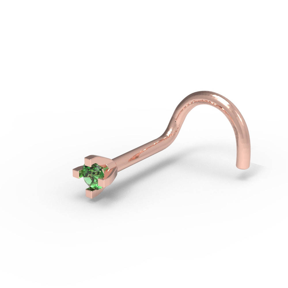 

Пирсинг в ноc из золота с изумрудом Ювелірне Мистецтво Арт:505110И-1,75