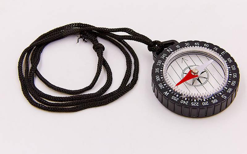 

Компас магнитный диаметр 50 мм на шнурке, Черный