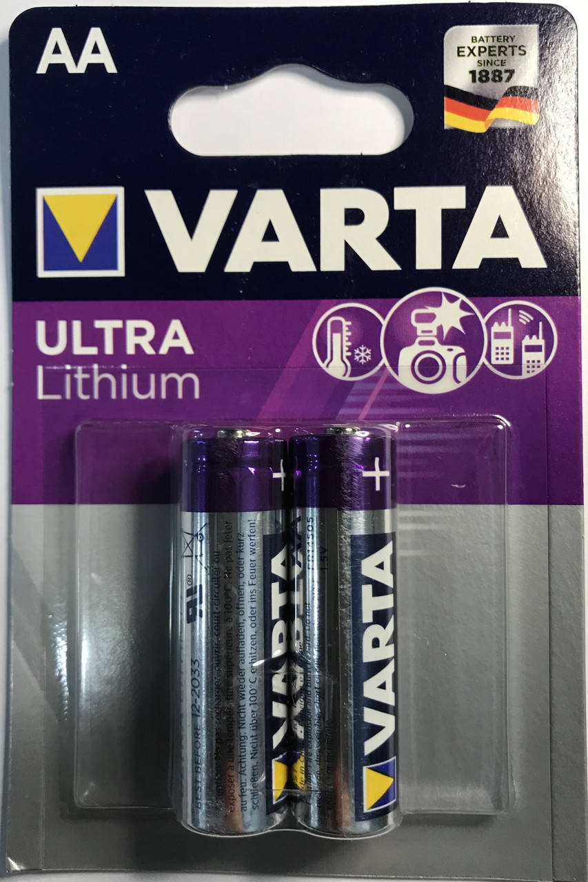 

Батарейки Varta AA ULTRA LITHIUM 6106-2BL (2 шт.)