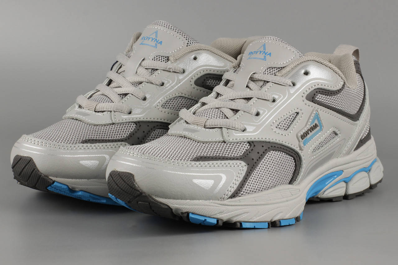 

Кроссовки унисекс женские серые летние Royyna 040M-2 сетка Ройна Бона Bona Размеры 36 38 39 41, Светло-серый