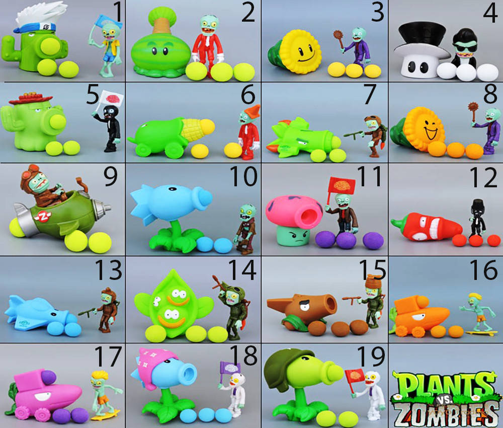 

Растения против зомби | Plants vs Zombies 49 Видов (Растения стреляют шариками в зомби)