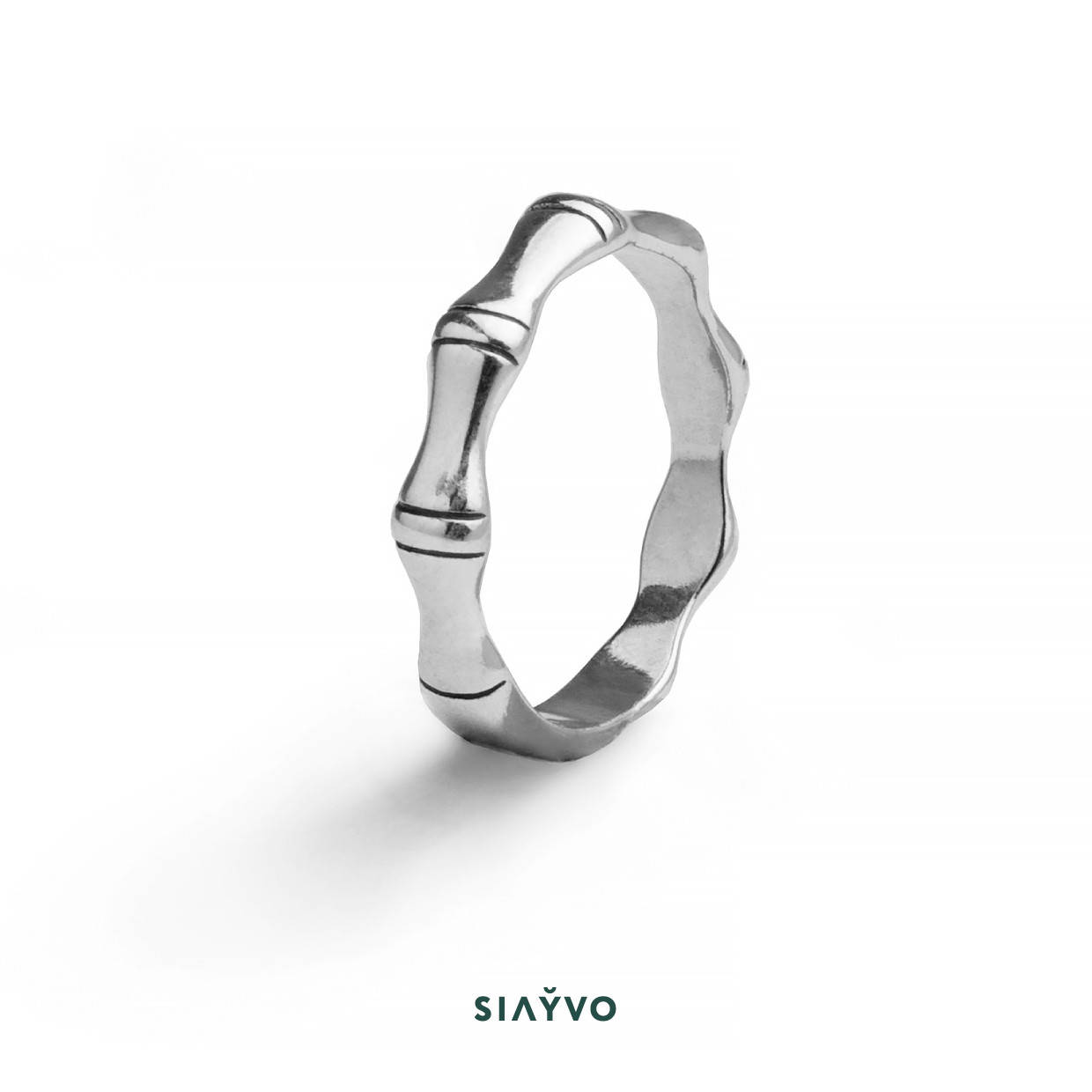 

Кольцо Бамбук серебряное 16