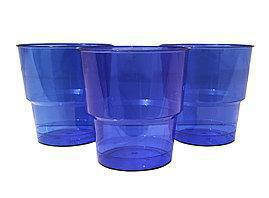 

Стаканы одноразовые синие из стеклопластика 200 мл 10 шт, Синий