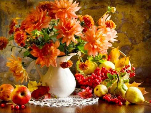 

Картина алмазами даймонд Осінній букет 30*40 1шт (карт-000080)