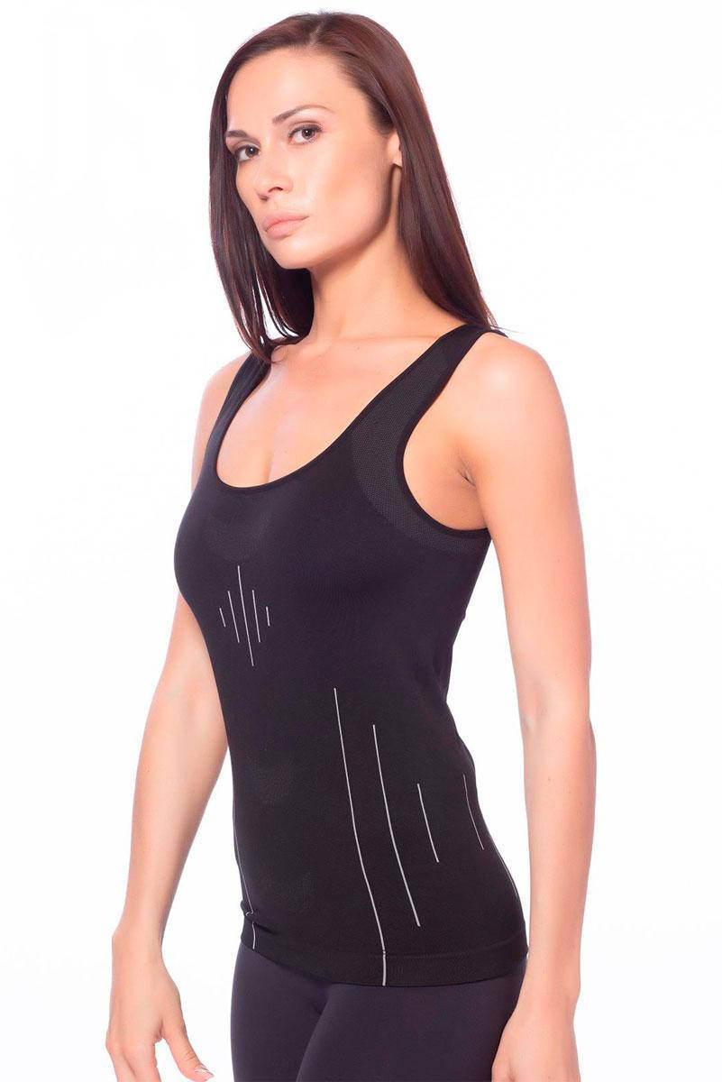 

БЕСШОВНАЯ СПОРТИВНАЯ МАЙКА р. XS - L/XL L/XL, Черный