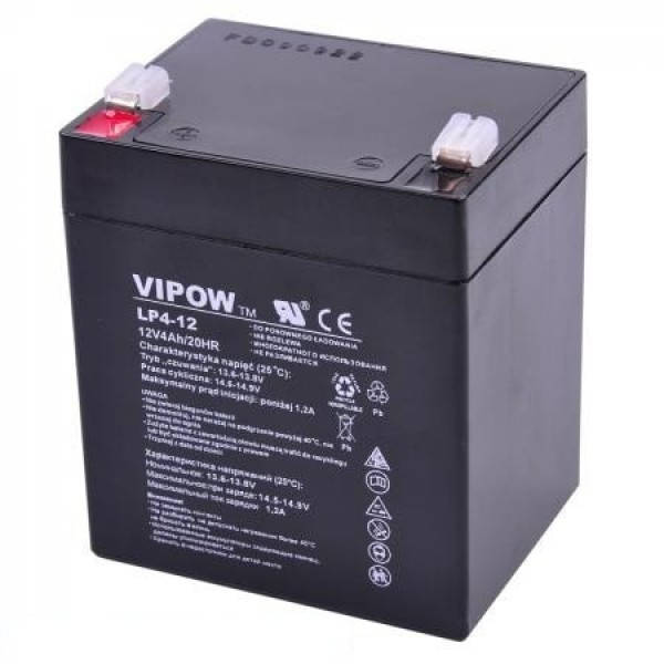 

Аккумулятор гелевый 12V 4.0Ah Vipow